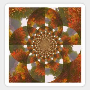 Fall Melody Graphic Art Design Beautiful Autumn Season Sticker